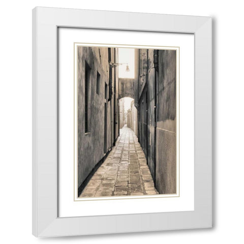 Sized alley 1 White Modern Wood Framed Art Print with Double Matting by Carlier, Dick
