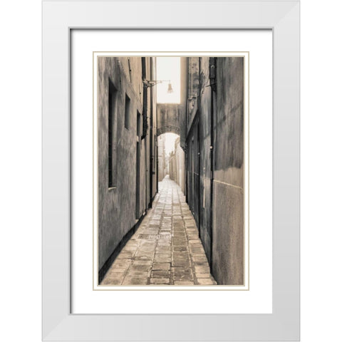 Sized alley 1 White Modern Wood Framed Art Print with Double Matting by Carlier, Dick