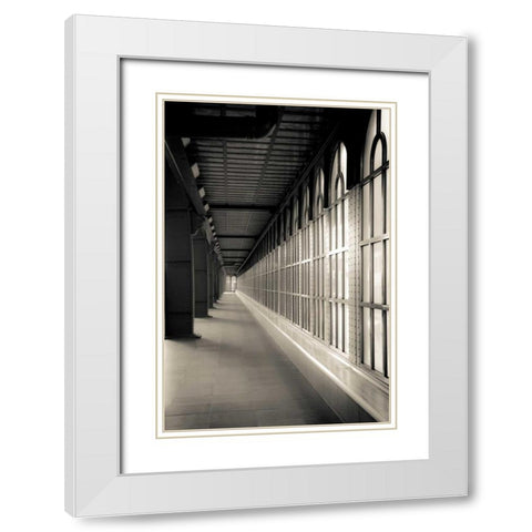 Sized alley 2 White Modern Wood Framed Art Print with Double Matting by Carlier, Dick