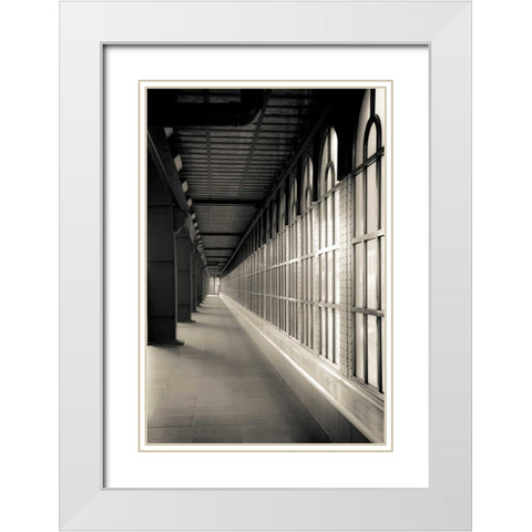 Sized alley 2 White Modern Wood Framed Art Print with Double Matting by Carlier, Dick