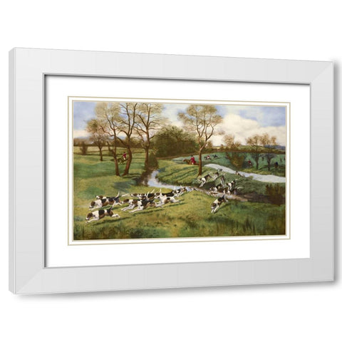 A Hot Scent White Modern Wood Framed Art Print with Double Matting by Rowlandson, G.D.