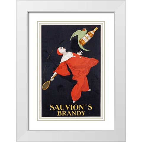 Sauvions Brandy White Modern Wood Framed Art Print with Double Matting by Stall, I.