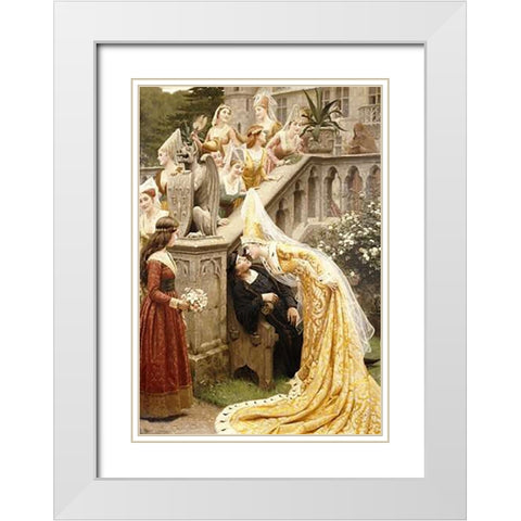 Alain Chartier White Modern Wood Framed Art Print with Double Matting by Leighton, Edmund Blair