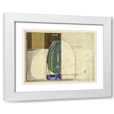 Design, 1916 For W.J Bassett-Lowke Esq White Modern Wood Framed Art Print with Double Matting by Mackintosh, Charles Rennie