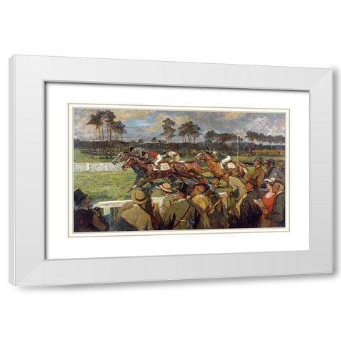 Racing, Hoppe-Garden, Berlin White Modern Wood Framed Art Print with Double Matting by Berlin School