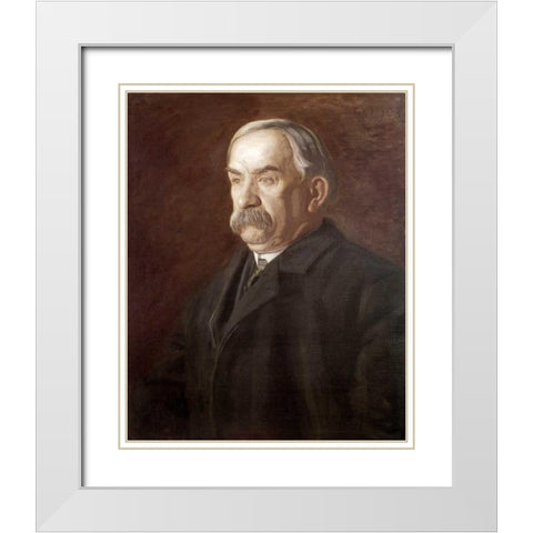 Thomas Flaherty White Modern Wood Framed Art Print with Double Matting by Eakins, Thomas