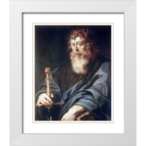 Paul White Modern Wood Framed Art Print with Double Matting by Rubens, Peter Paul