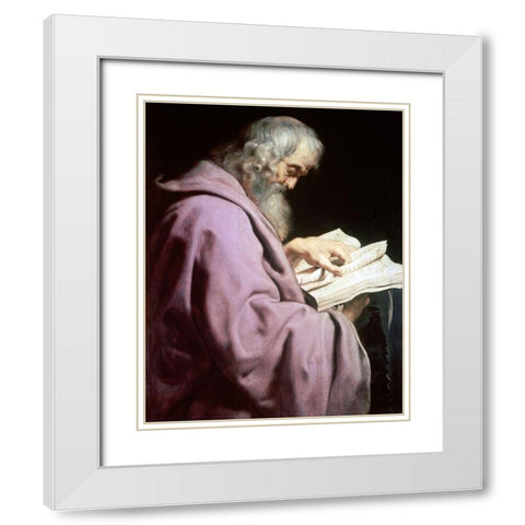 Simon White Modern Wood Framed Art Print with Double Matting by Rubens, Peter Paul