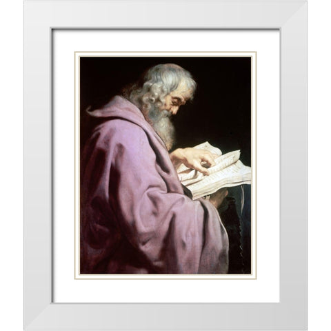 Simon White Modern Wood Framed Art Print with Double Matting by Rubens, Peter Paul