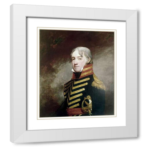 General Fenwick White Modern Wood Framed Art Print with Double Matting by Stuart, Gilbert