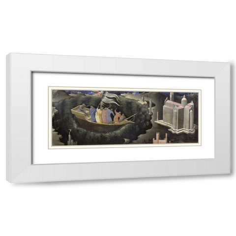 Miracle Of St. Niccolo White Modern Wood Framed Art Print with Double Matting by Monaco, Lorenzo