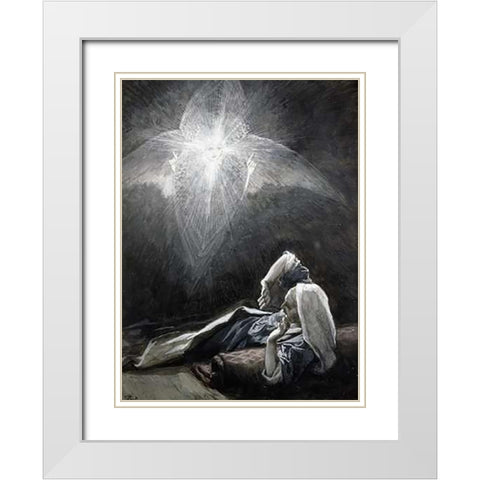 Vision of Joseph White Modern Wood Framed Art Print with Double Matting by Tissot, James