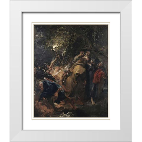 The Betrayal of Museumist White Modern Wood Framed Art Print with Double Matting by Van Dyck, Anthony