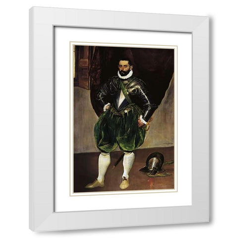 Vincenzo Anastagi White Modern Wood Framed Art Print with Double Matting by Greco, El
