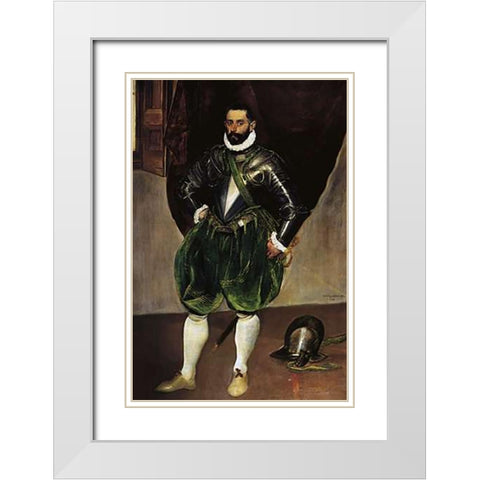 Vincenzo Anastagi White Modern Wood Framed Art Print with Double Matting by Greco, El