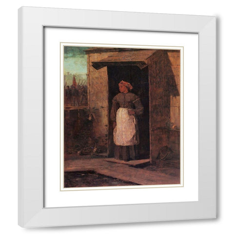 Near Andersonville White Modern Wood Framed Art Print with Double Matting by Homer, Winslow