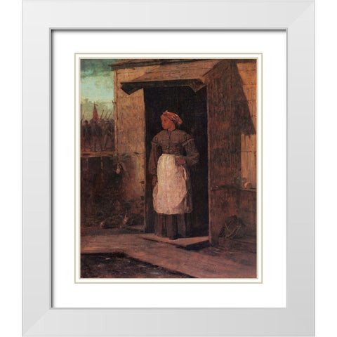 Near Andersonville White Modern Wood Framed Art Print with Double Matting by Homer, Winslow