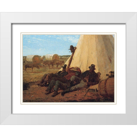 The Bright Side White Modern Wood Framed Art Print with Double Matting by Homer, Winslow