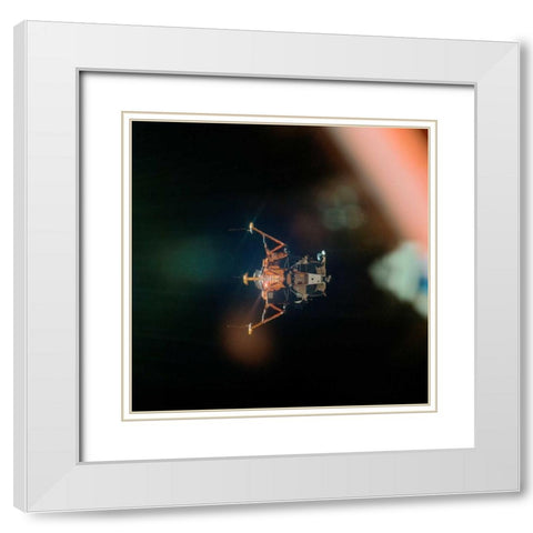 Eagle the Apollo 11 Lunar Module, 1969 White Modern Wood Framed Art Print with Double Matting by NASA