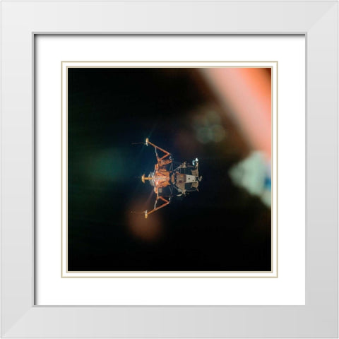 Eagle the Apollo 11 Lunar Module, 1969 White Modern Wood Framed Art Print with Double Matting by NASA