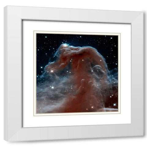 Horsehead Nebula, Infrared View White Modern Wood Framed Art Print with Double Matting by NASA