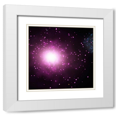 M60-UCD1 - Ultra-Compact Dwarf Galaxy White Modern Wood Framed Art Print with Double Matting by NASA