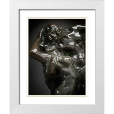 Eternal Spring, ca. 1881-1884 White Modern Wood Framed Art Print with Double Matting by Rodin, Auguste