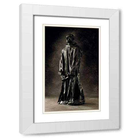 Jean dAire, ca. 1886-1895 White Modern Wood Framed Art Print with Double Matting by Rodin, Auguste