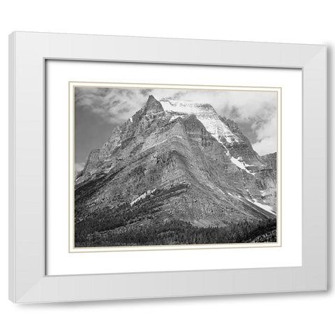 Going-to-the-Sun Mountain, Glacier National Park, Montana - National Parks and Monuments, 1941 White Modern Wood Framed Art Print with Double Matting by Adams, Ansel