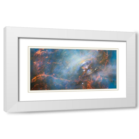 Core of the Crab Nebula White Modern Wood Framed Art Print with Double Matting by NASA