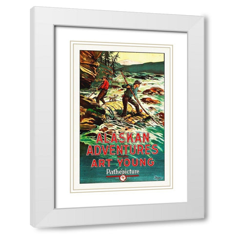 Alaskan Adventures, 1926 White Modern Wood Framed Art Print with Double Matting by Hollywood Photo Archive