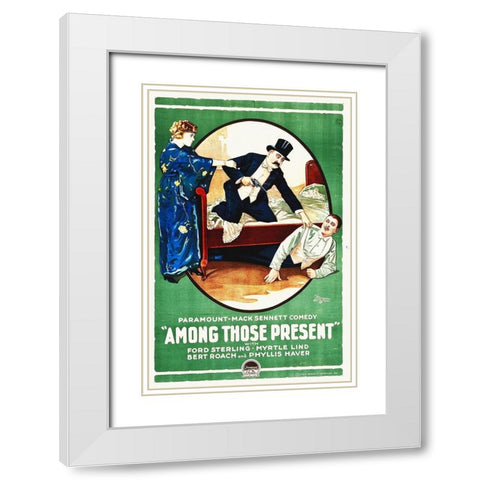 Among Those Present White Modern Wood Framed Art Print with Double Matting by Hollywood Photo Archive
