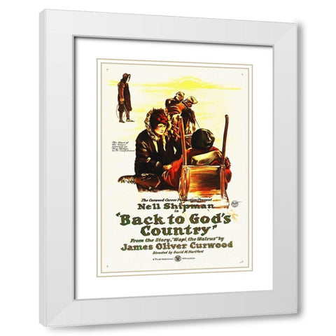 Back to Gods Country, 1919 White Modern Wood Framed Art Print with Double Matting by Hollywood Photo Archive
