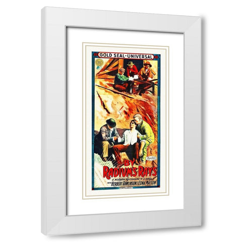 By Radiums Rays, 1914 White Modern Wood Framed Art Print with Double Matting by Hollywood Photo Archive
