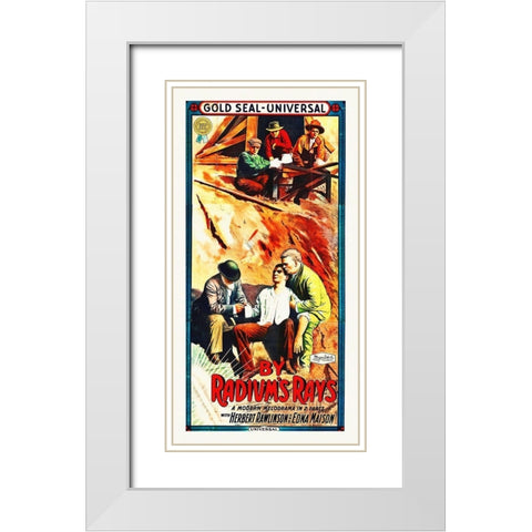 By Radiums Rays, 1914 White Modern Wood Framed Art Print with Double Matting by Hollywood Photo Archive