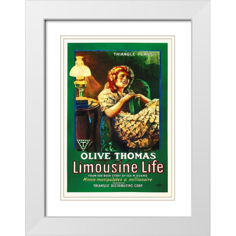 Limosine Life White Modern Wood Framed Art Print with Double Matting by Hollywood Photo Archive