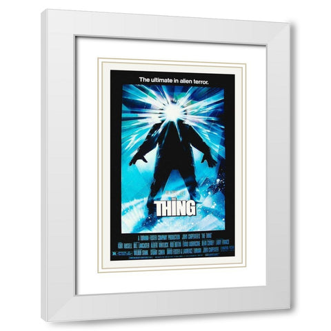 The Thing White Modern Wood Framed Art Print with Double Matting by Hollywood Photo Archive