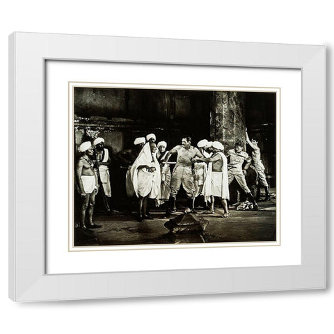 Cary Grant - Gunga Din White Modern Wood Framed Art Print with Double Matting by Hollywood Photo Archive
