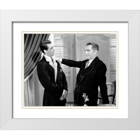 Cary Grant - Ladies Should Listen White Modern Wood Framed Art Print with Double Matting by Hollywood Photo Archive