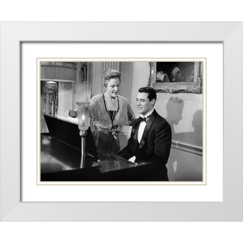 Cary Grant - Night and Day White Modern Wood Framed Art Print with Double Matting by Hollywood Photo Archive