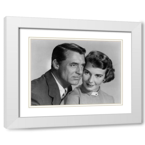 Cary Grant - Room For One More White Modern Wood Framed Art Print with Double Matting by Hollywood Photo Archive
