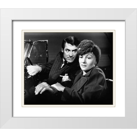 Cary Grant - Suspicion White Modern Wood Framed Art Print with Double Matting by Hollywood Photo Archive