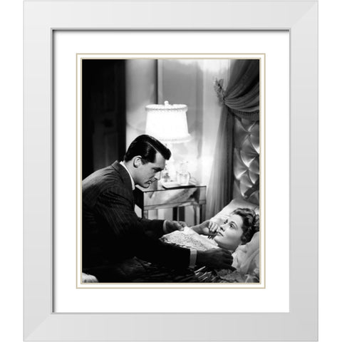 Cary Grant - Suspicion White Modern Wood Framed Art Print with Double Matting by Hollywood Photo Archive