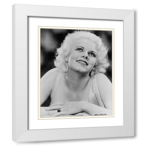 Jean Harlow - Suzy White Modern Wood Framed Art Print with Double Matting by Hollywood Photo Archive