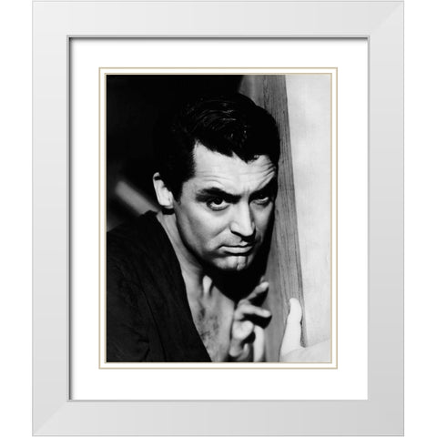 Cary Grant - Talk of the Town White Modern Wood Framed Art Print with Double Matting by Hollywood Photo Archive