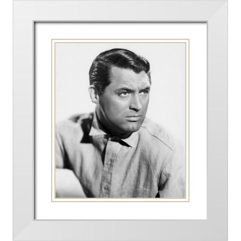 Cary Grant - Talk of the Town White Modern Wood Framed Art Print with Double Matting by Hollywood Photo Archive