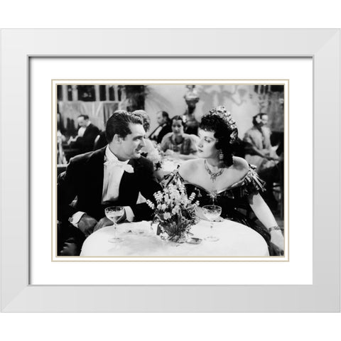 Cary Grant - The Toast of New York White Modern Wood Framed Art Print with Double Matting by Hollywood Photo Archive