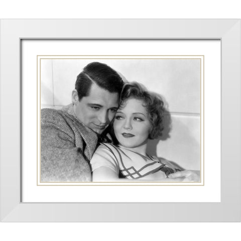 Cary Grant - The Woman Accused White Modern Wood Framed Art Print with Double Matting by Hollywood Photo Archive