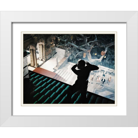 Cary Grant - To Catch A Thief White Modern Wood Framed Art Print with Double Matting by Hollywood Photo Archive