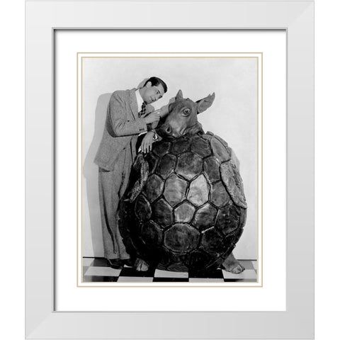 Cary Grant - Alice in Wonderland White Modern Wood Framed Art Print with Double Matting by Hollywood Photo Archive